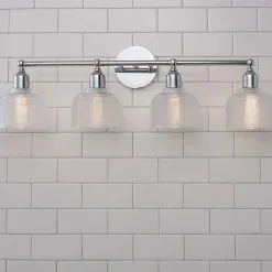 Prismatic Glass Vanity Light - 4 Light
