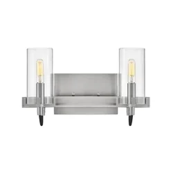 Pronged Vanity Light - 2 Light - Clear
