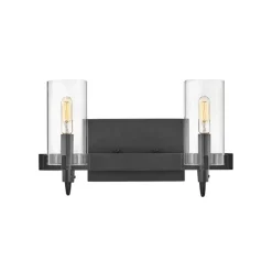 Pronged Vanity Light - 2 Light - Clear
