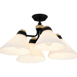 Quattor Opal Glass Convertible Ceiling Light