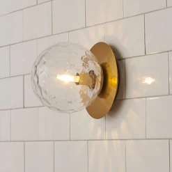 Quinn Bath Sconce - Clear Glass