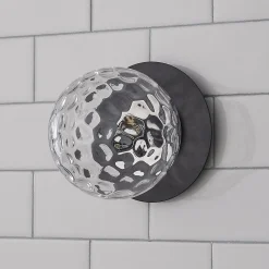 Quinn Bath Sconce - Clear Glass