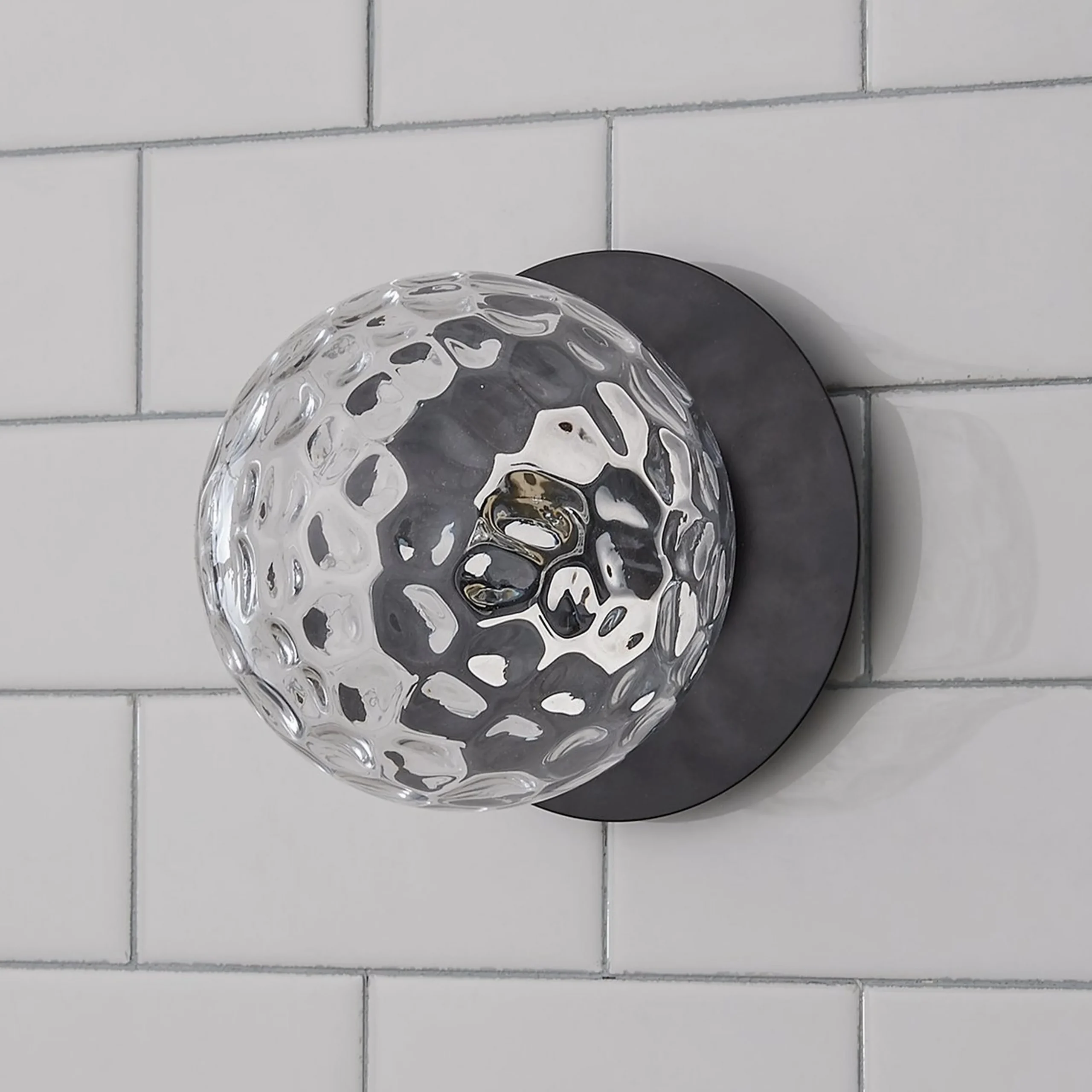 Quinn Bath Sconce - Clear Glass
