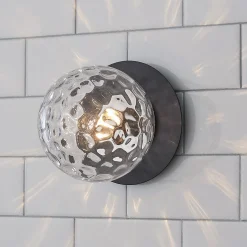 Quinn Bath Sconce - Clear Glass
