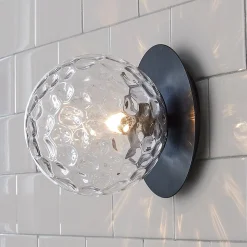 Quinn Bath Sconce - Clear Glass
