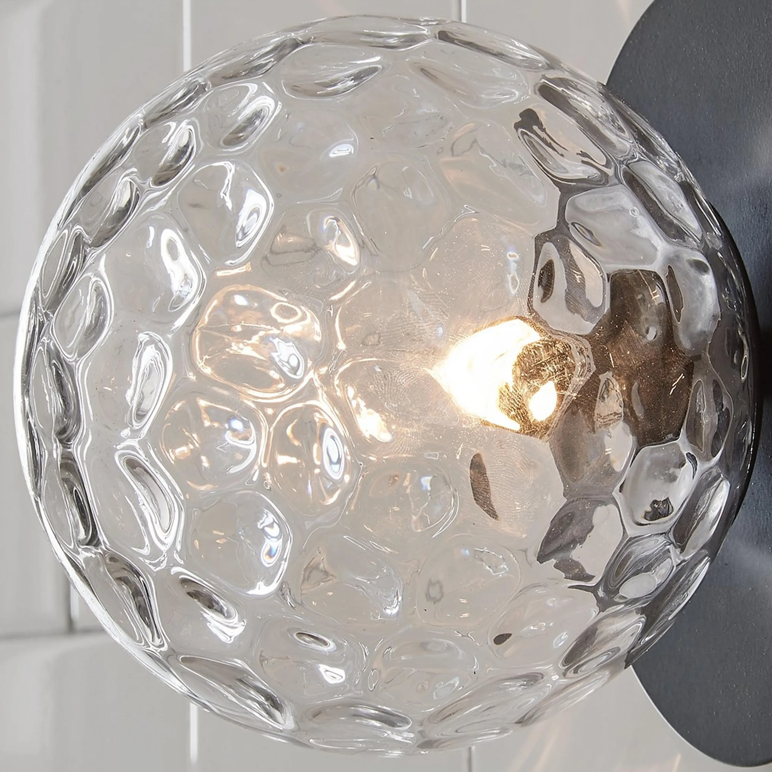 Quinn Bath Sconce - Clear Glass