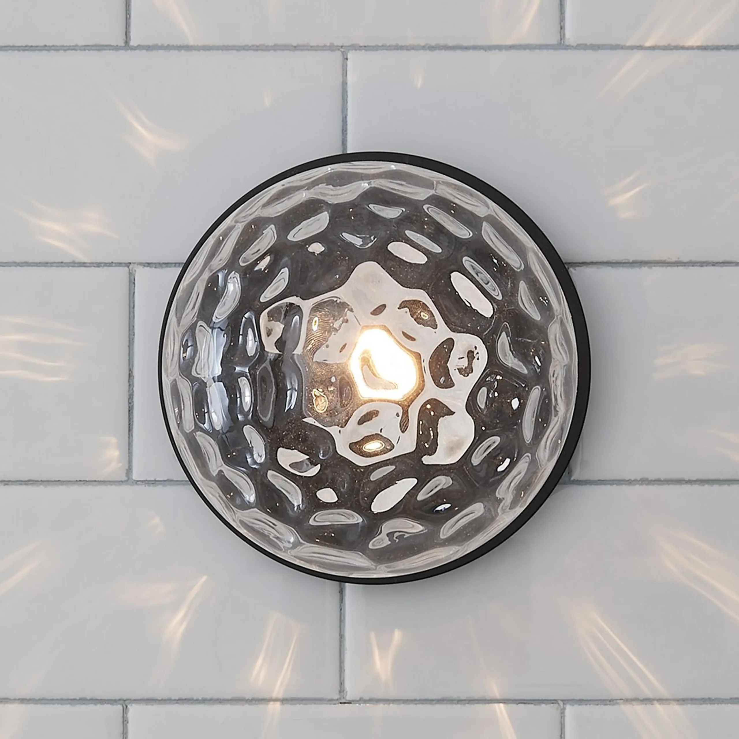 Quinn Bath Sconce - Clear Glass
