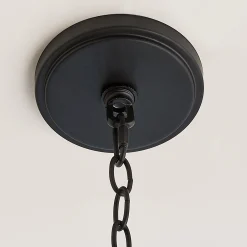 Rattan Shade Chandelier