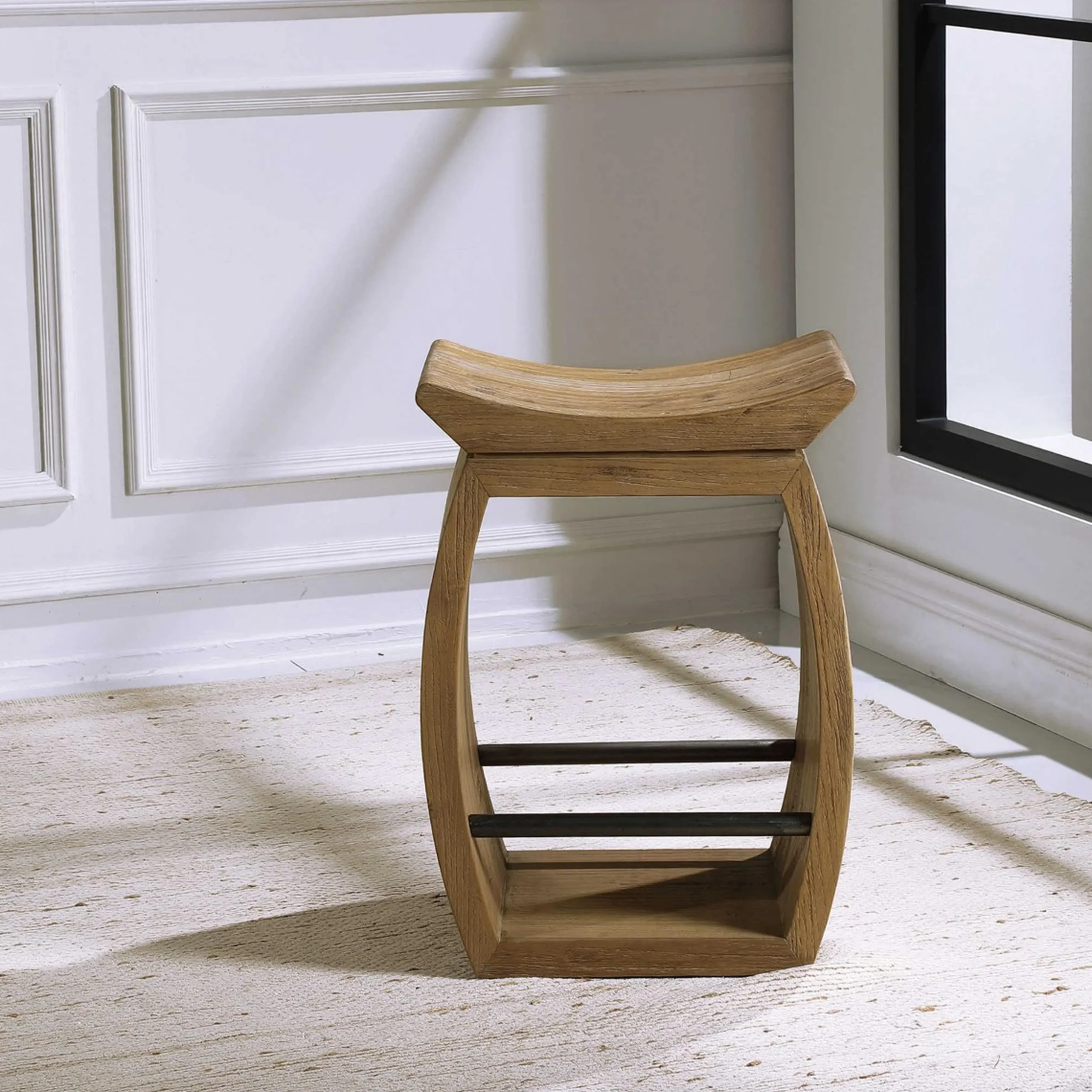 Reclaimed Elk Stool