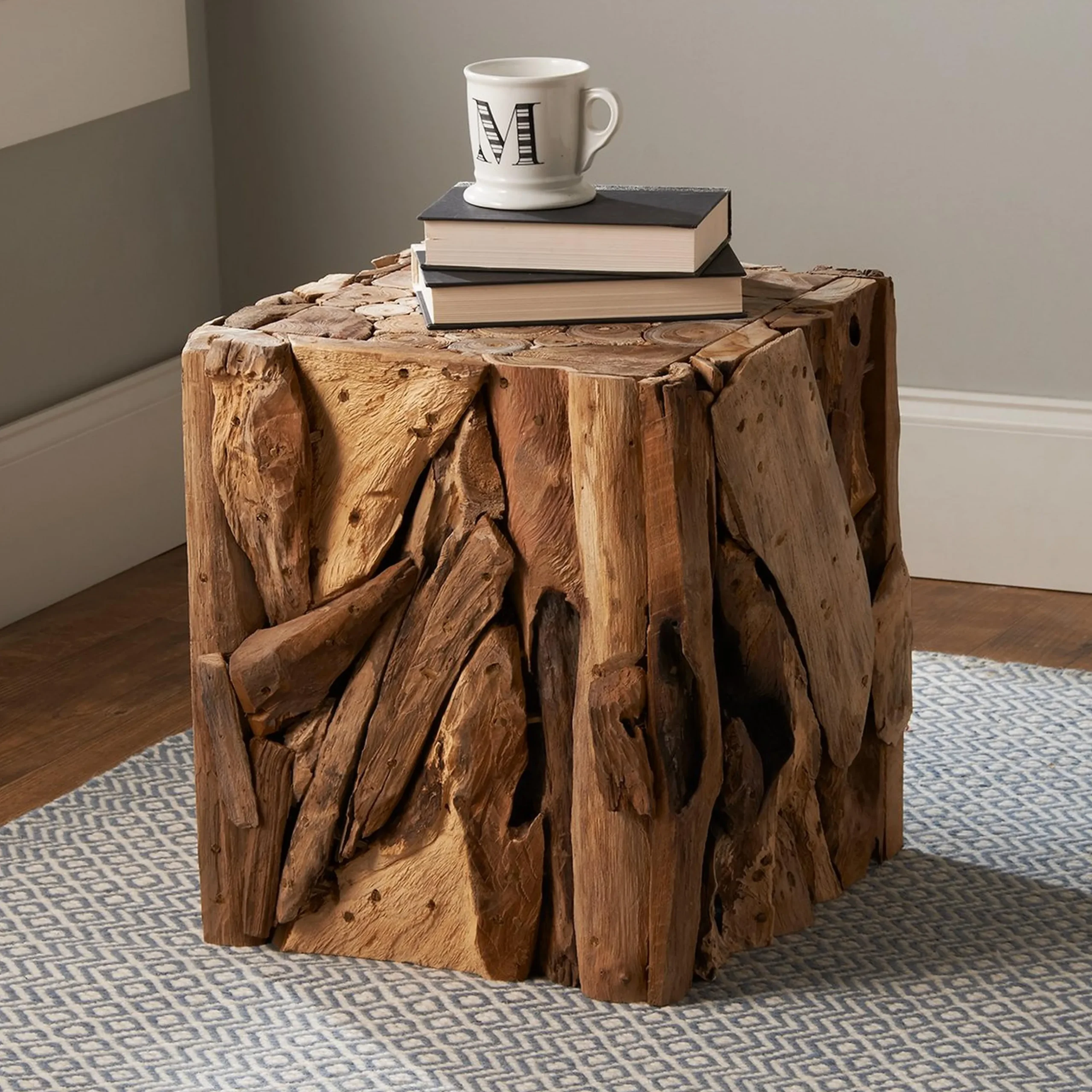 Reclaimed Teak End Table