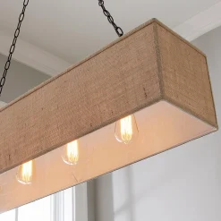 Rectangular Shade Island Chandelier