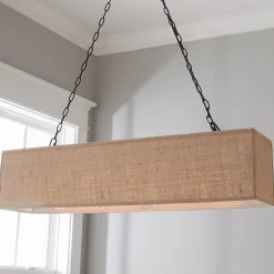 Rectangular Shade Island Chandelier