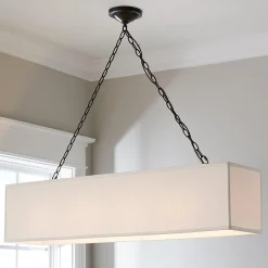 Rectangular Shade Island Chandelier