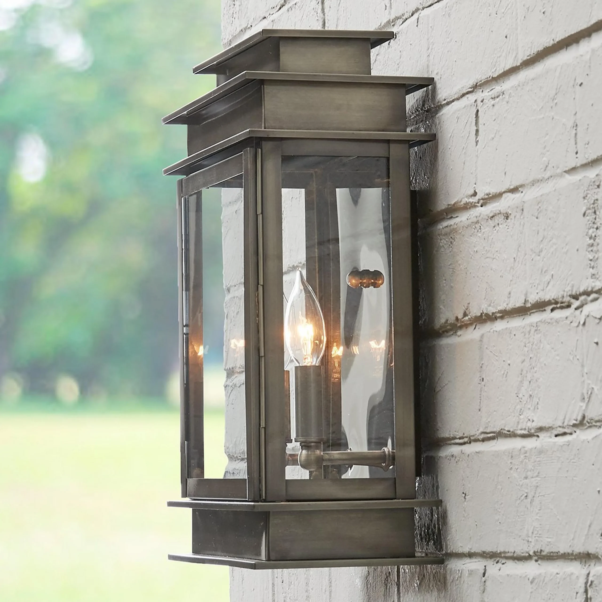 Rectangular Step Outdoor Sconce - Large
