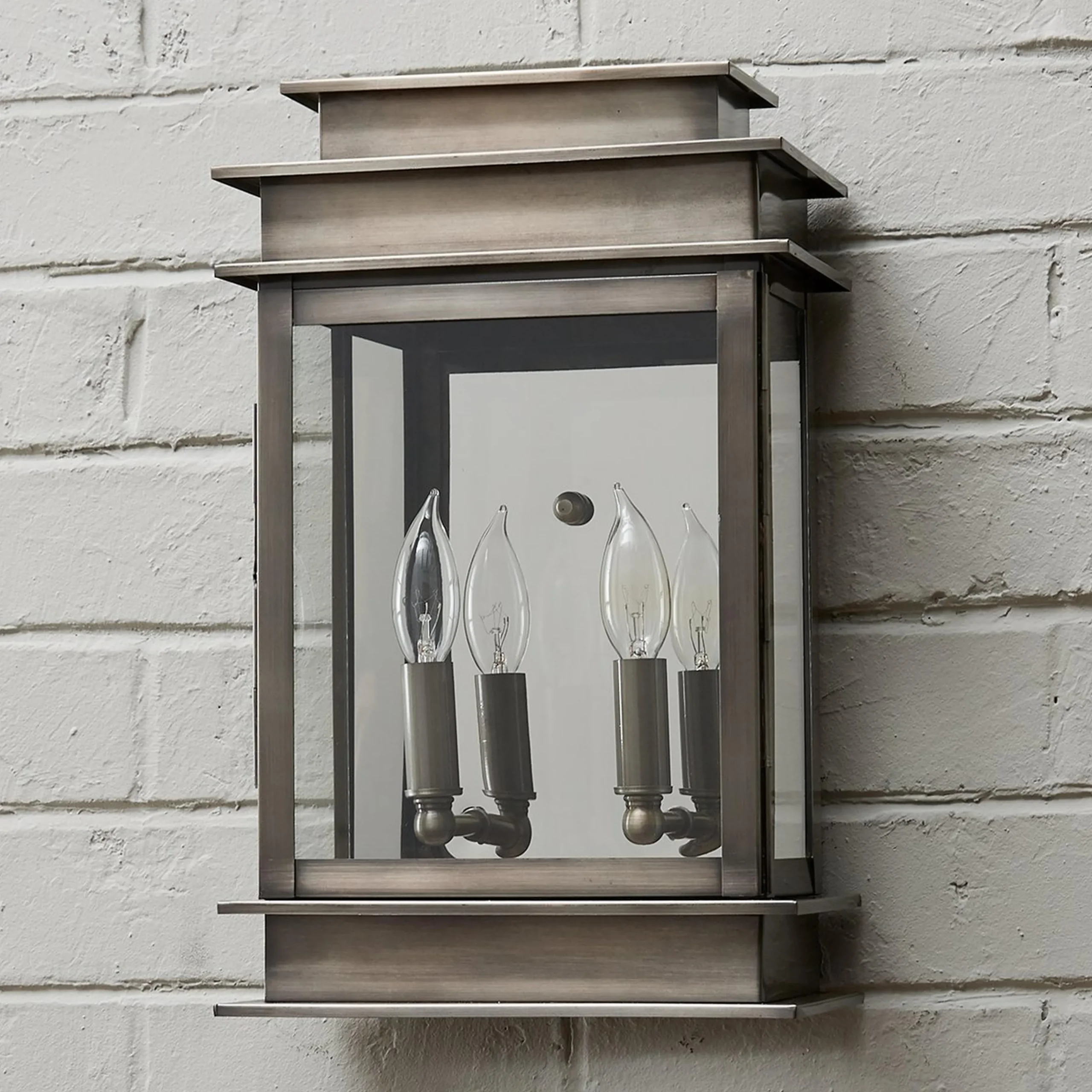 Rectangular Step Outdoor Sconce - Large
