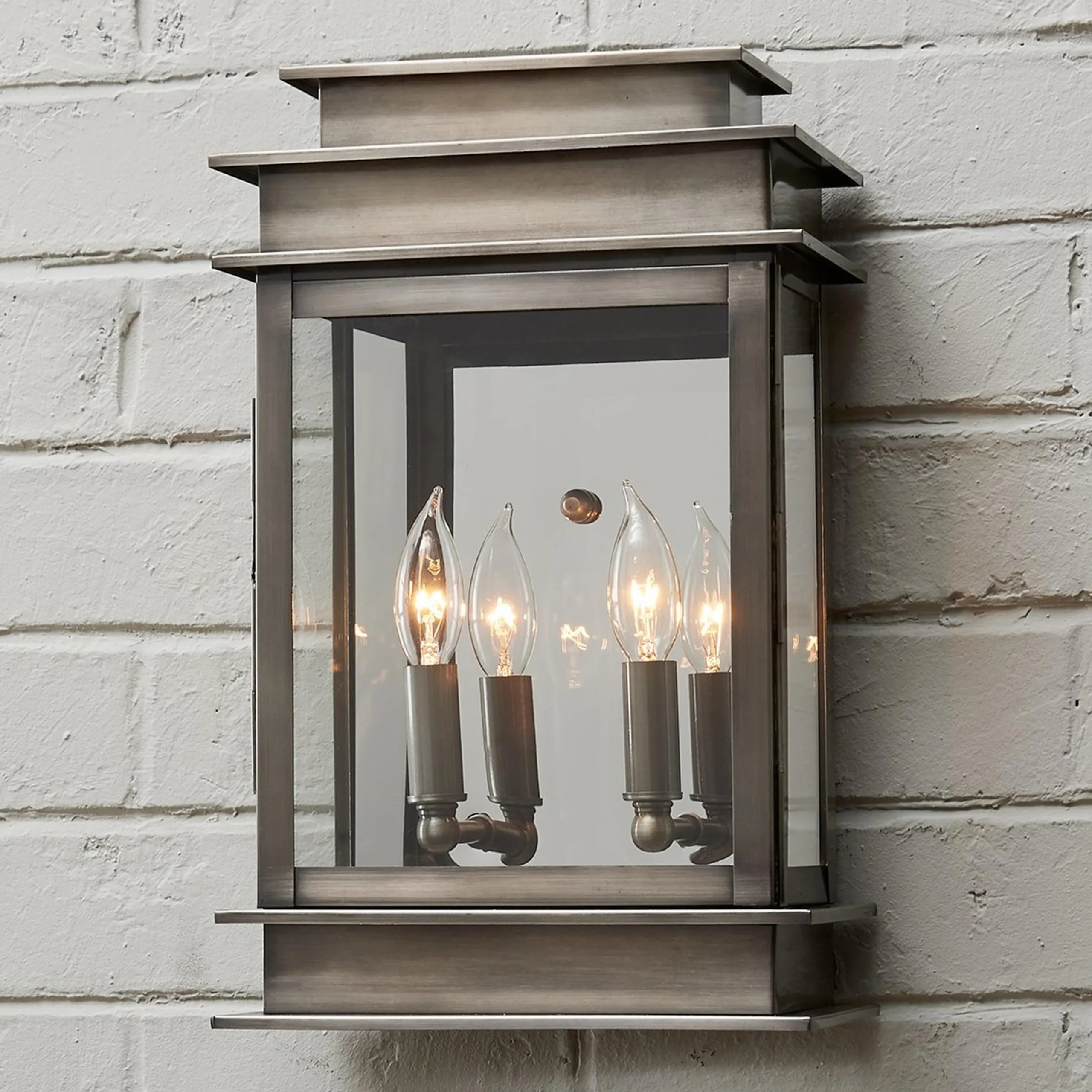 Rectangular Step Outdoor Sconce - Large