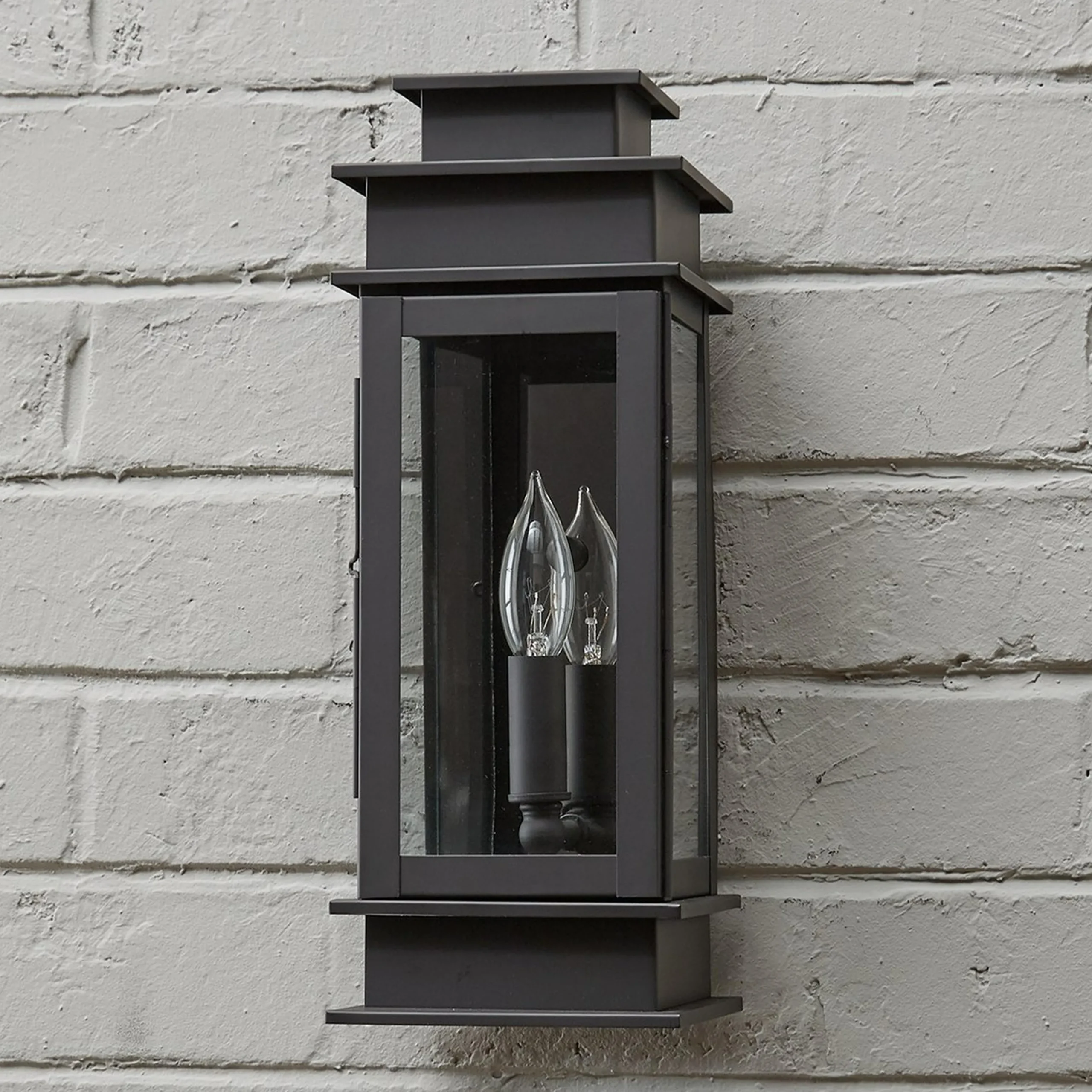 Rectangular Step Outdoor Sconce - Small