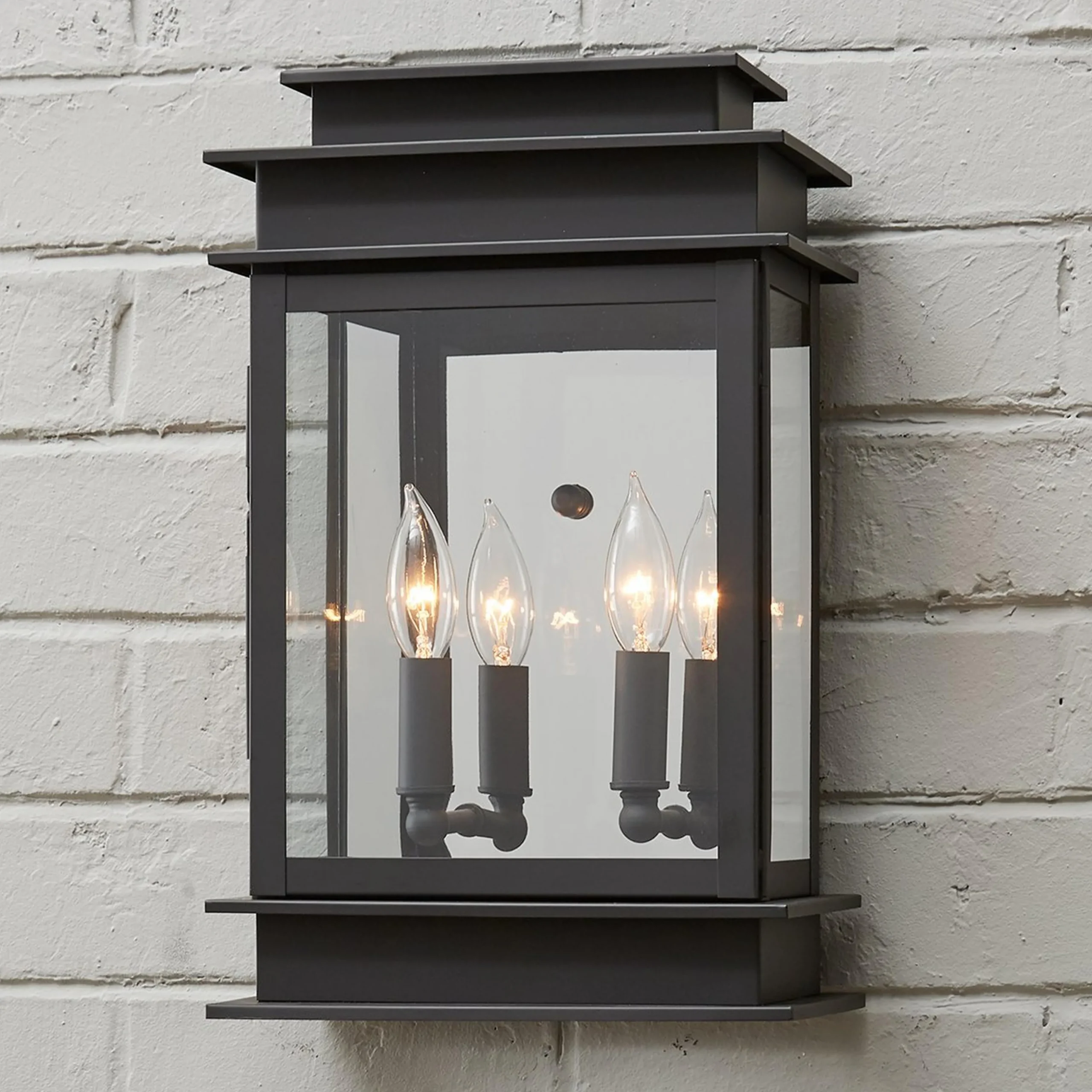 Rectangular Step Outdoor Sconce - Large
