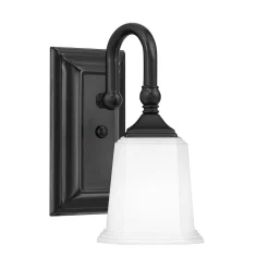 Refined Classic Sconce - Opal Glass