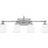 Refined Classic Vanity Light - 4 Light - Opal Glass