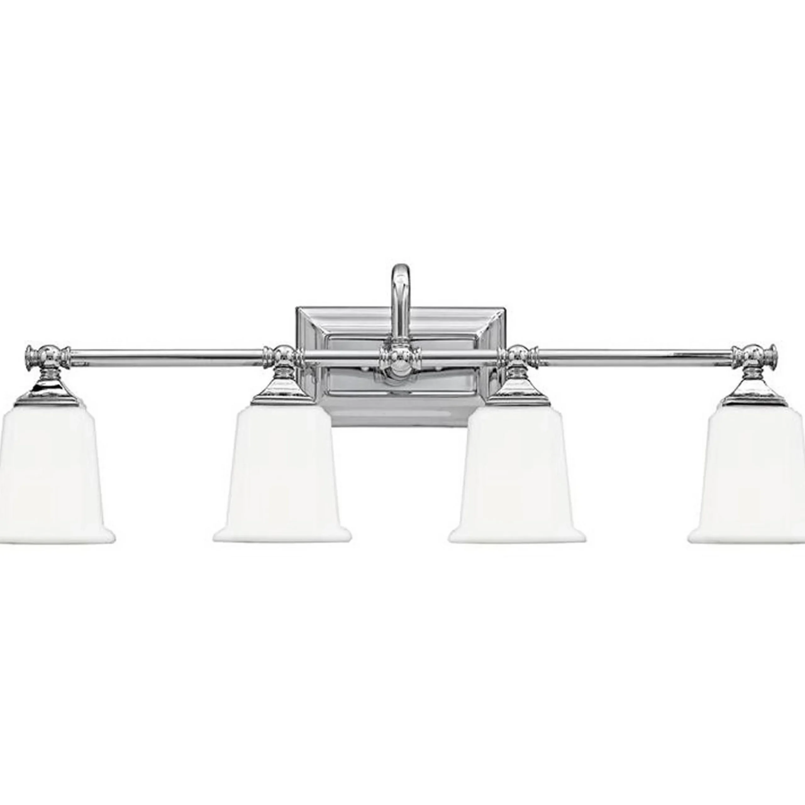 Refined Classic Vanity Light - 4 Light - Opal Glass