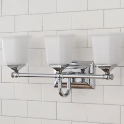 Refined Classic Vanity Light - 3 Light - Opal Glass
