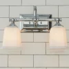 Refined Classic Vanity Light - 2 Light - Opal Glass