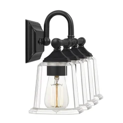 Refined Classic Vanity Light - 4 Light - Clear Glass