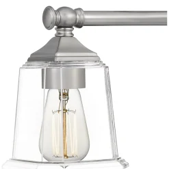 Refined Classic Vanity Light - 3 Light - Clear Glass