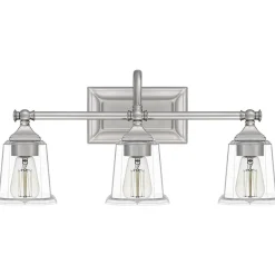 Refined Classic Vanity Light - 3 Light - Clear Glass