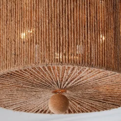 Refined Jute Drum Ceiling Light