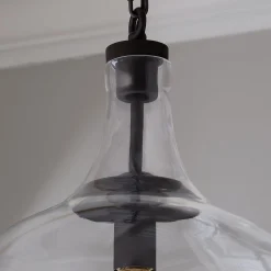 Reproduction Glass Cloche Pendant