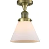 Restoration Stationary Ceiling Light - Frosted Glass