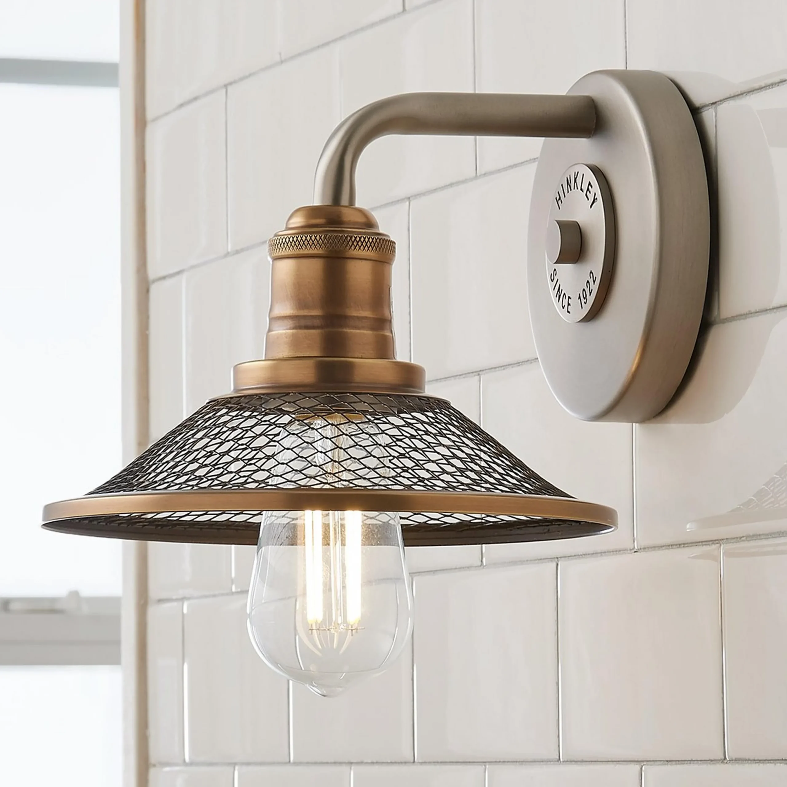 Retro Warehouse Shade Bath Sconce