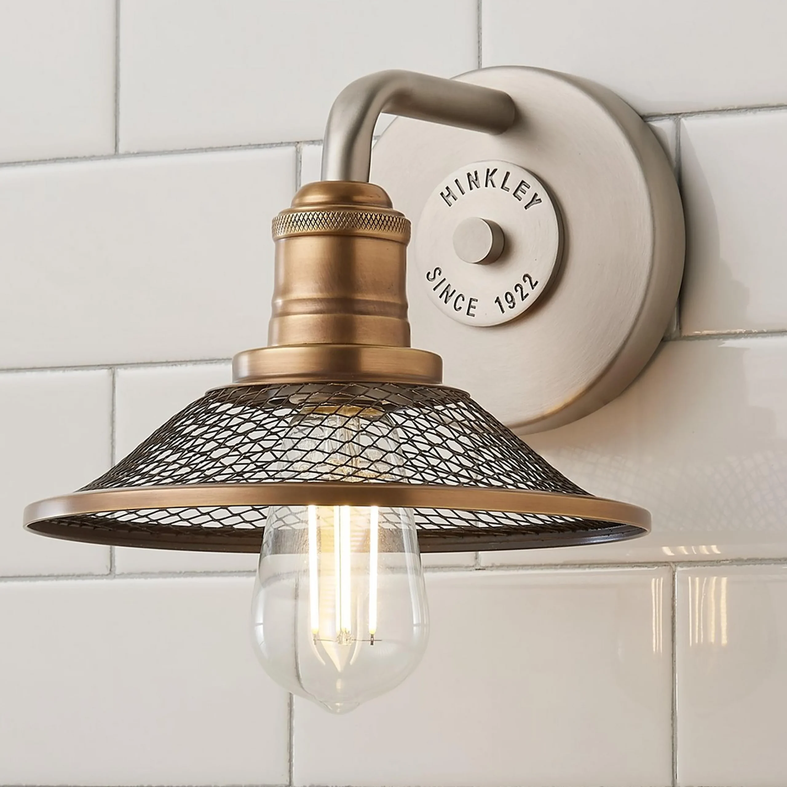 Retro Warehouse Shade Bath Sconce