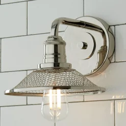 Retro Warehouse Shade Bath Sconce