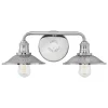 Retro Warehouse Shade Vanity Light - 2 Light