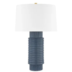 Ribbed Ceramic Table Lamp
