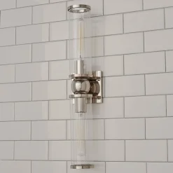 Ribbed Farria Double Bath Sconce