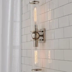 Ribbed Farria Double Bath Sconce