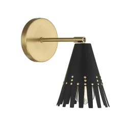 Rivet Studded Swing Arm Sconce