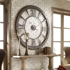 Riveting Industrial Oversized Clock