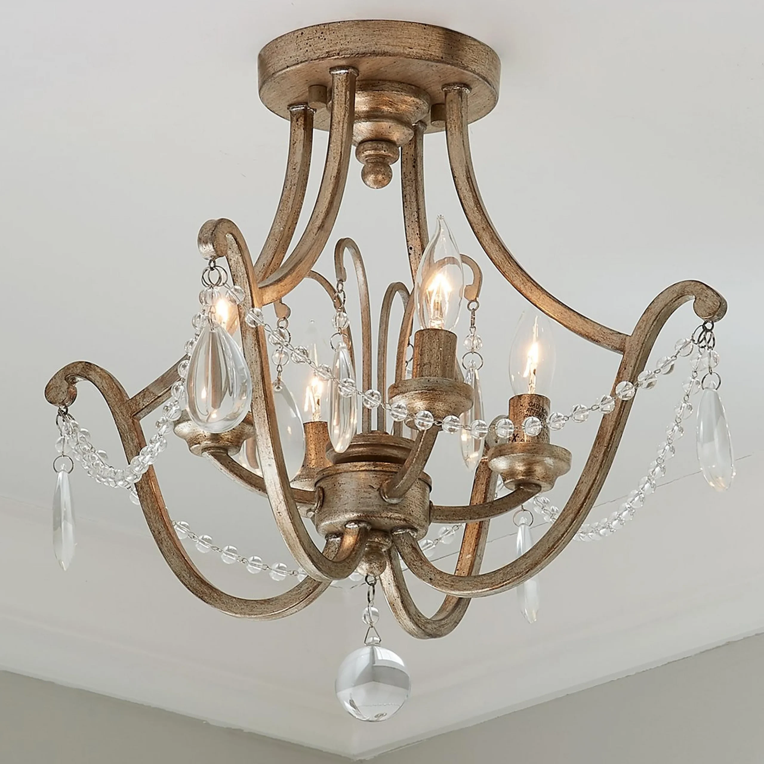 Romantic Riley Semi-Flush Ceiling Light
