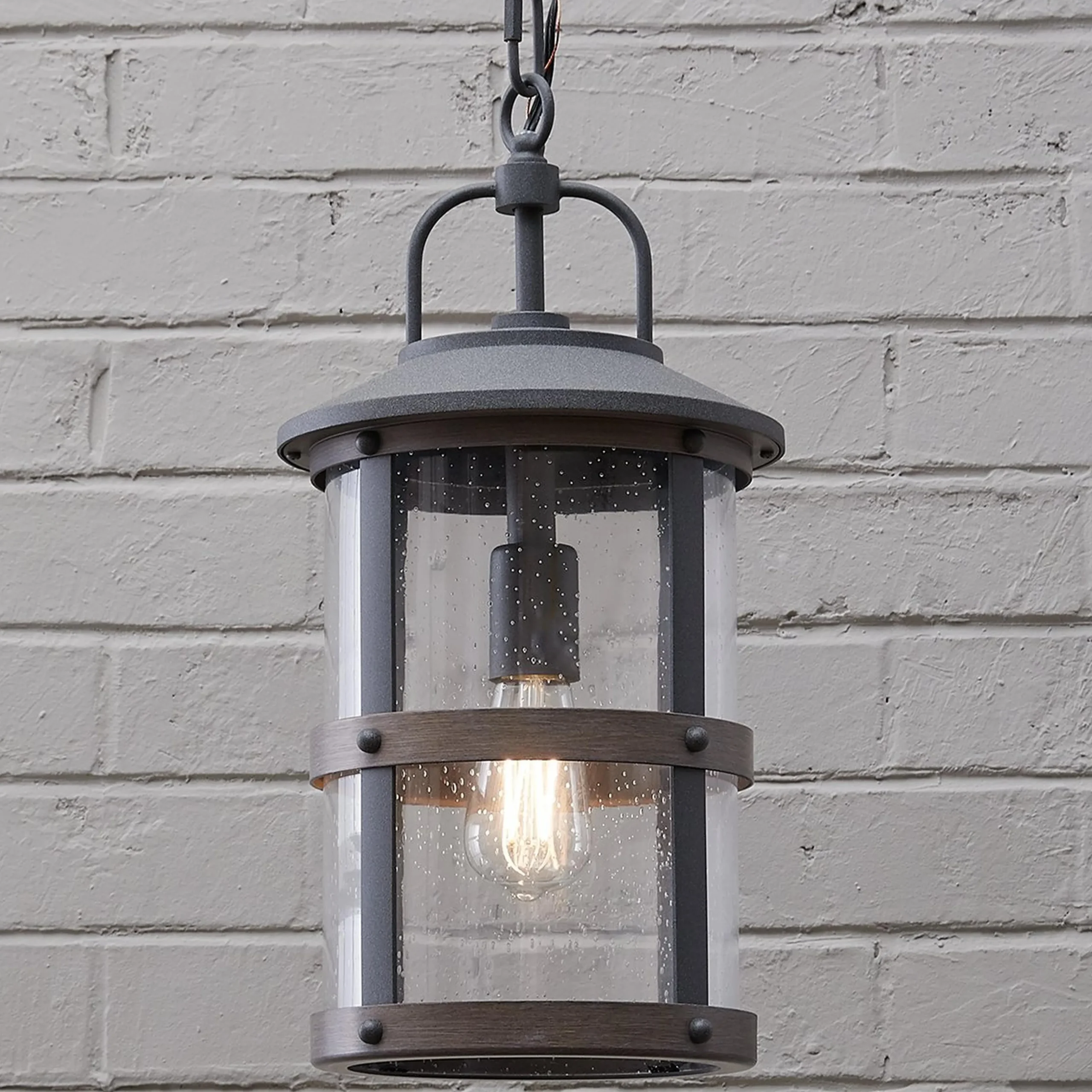 Rugged River Hanging Outdoor Lantern