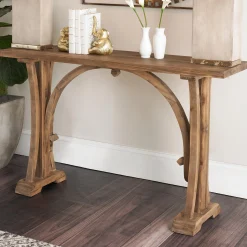 Rustic Arched Frame Console Table