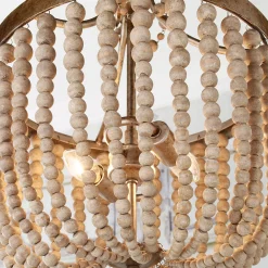Rustic Glam Draped Mini Chandelier - 2 Light
