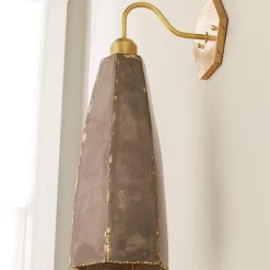 Rustic Steel Hexagon Sconce