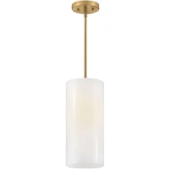 Salbris White Glass Pendant