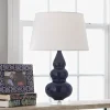 Sassy Ceramic Table Lamp - Lucite Base