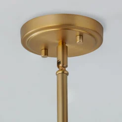 Satin Brass Prism Lantern - Medium